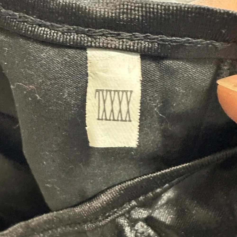 Unbranded Corset Belt Womens Size XXXL Black Satin Lace Up Goth Waist Cincher